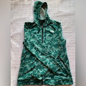 North Face Women’s Large Fleece Camo Hoodie camouflage L